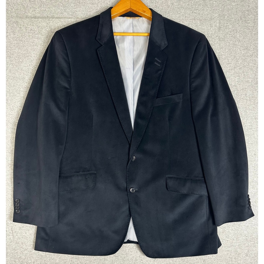 Haggar Blazer Mens 46R Navy Blue 1926 Originals 2-Button Coat